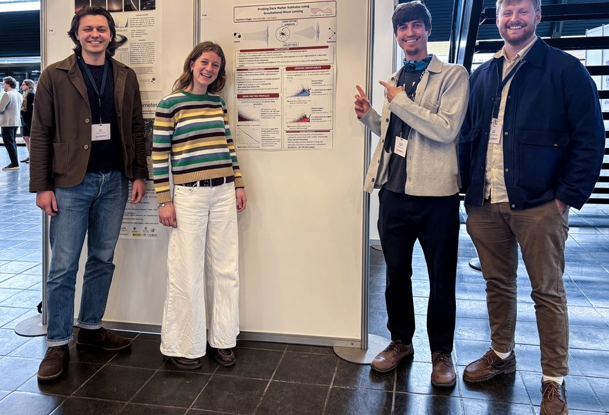 Luka, Maddalena, Jose and Conor during the poster session at the ADAM conference