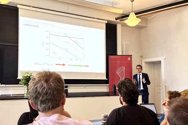 Thomas Spieksma during his PhD thesis defense
