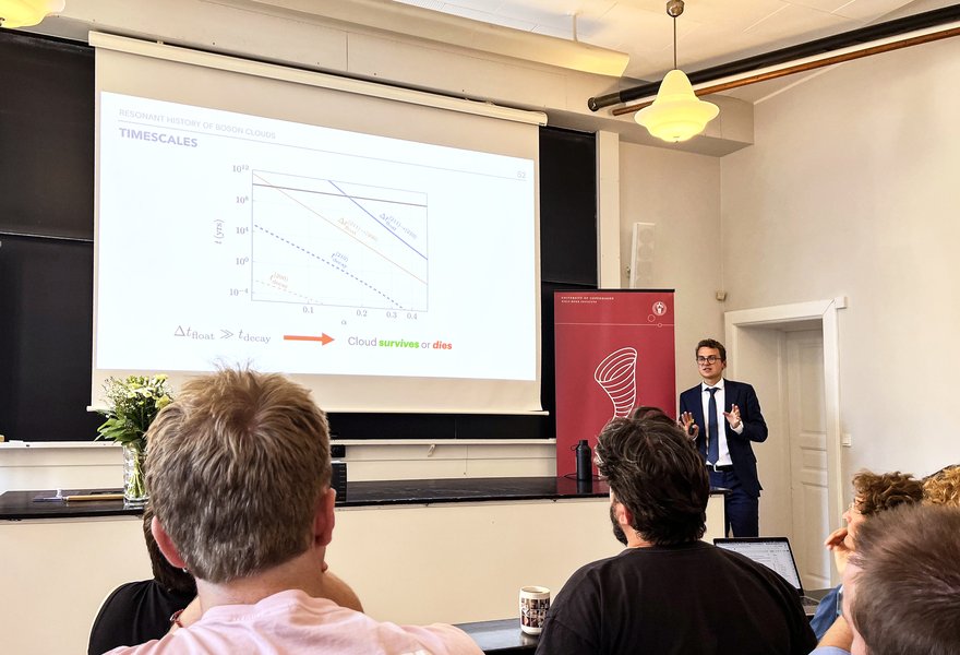 Thomas Spieksma during his PhD thesis defense