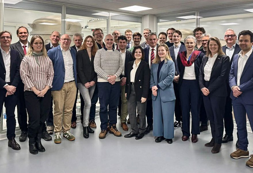 Danish delegation to the Einstein Telescope which included CoG group leaders, Prof. Niels Obers and Asst. Prof. Johan Samsing.