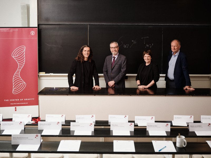 The CoG Advisory Board: (Vitor Cardoso on the left) Scott Hughes, Katy Clough, Poul Henrik Damgaard