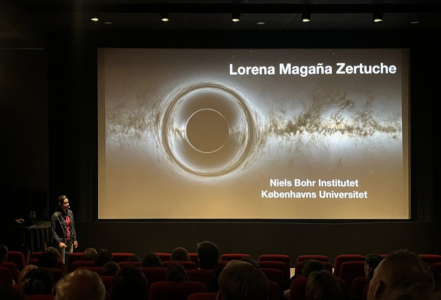 Lorena Magaña Zertuche introduced the film Interstellar at Cinemateket on May 6.