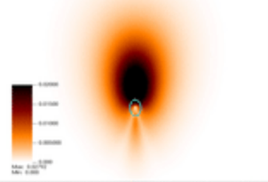Piercing of boson stars by a black hole-1