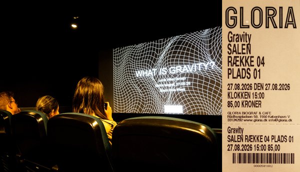 Photo of film screening at Gloria Biograf as part of the Black Hole Week.