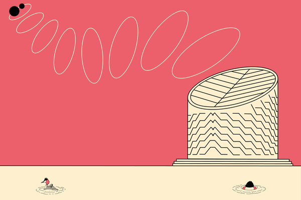 Illustration for the Planetarium installation of the CoG's Black Hole Week 2026