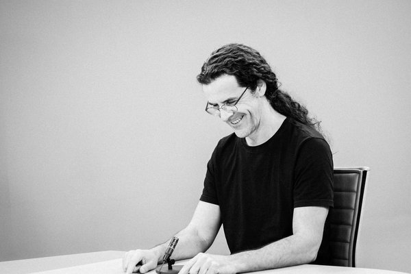 Photo of Vitor Cardoso at the RTP Studios, in Lisbon