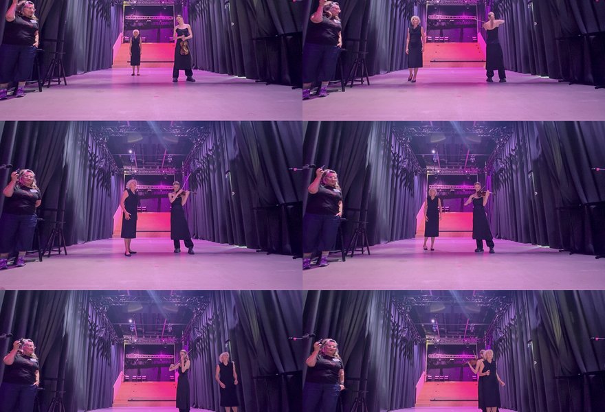 Stills from the video recording of The Black Hole Aria: A Lyrical Micro Opera Creation