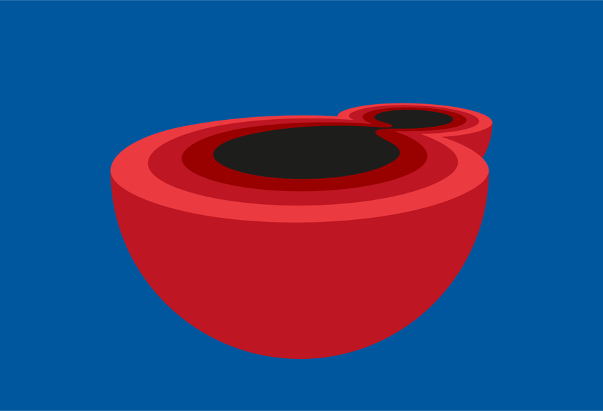 An illustration of the two-body problem in General Relativity
