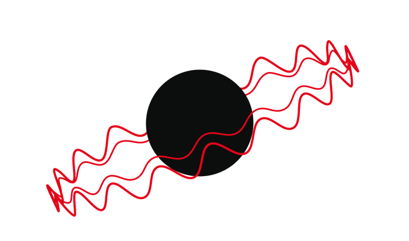 Black hole vibrating