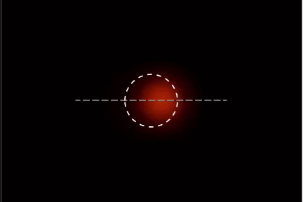 Still from video "Imaging an electric dipole orbiting a black hole"